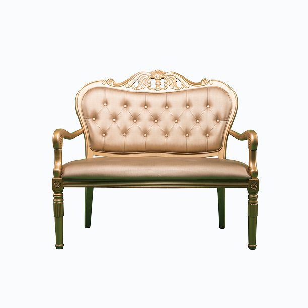 Banqueta Princesa dorada