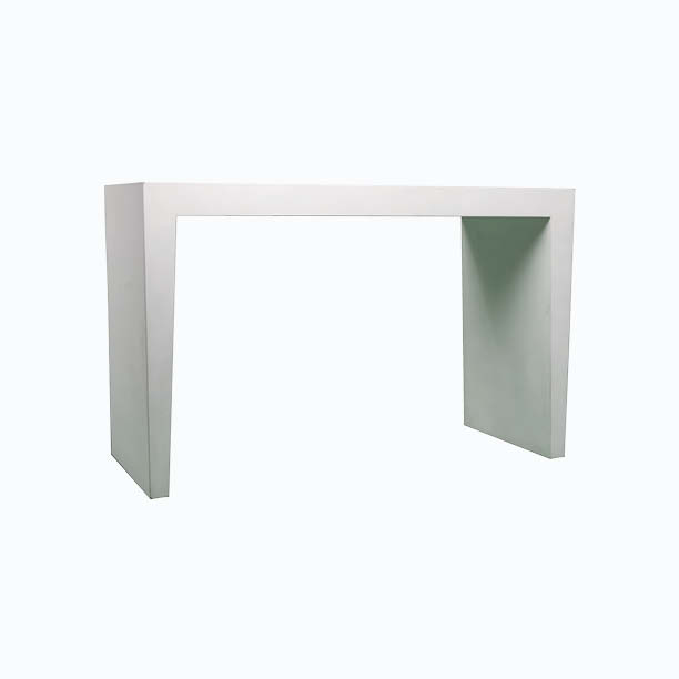 Mesa cuadrada blanca