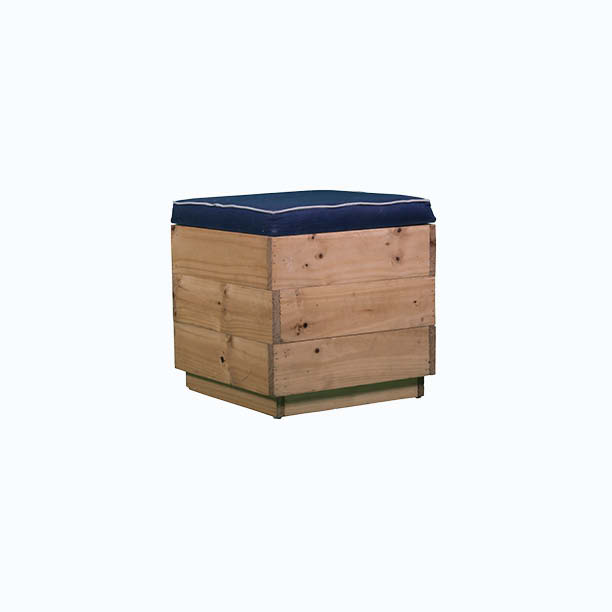 Puff Cuadrado Palette Azul Marino