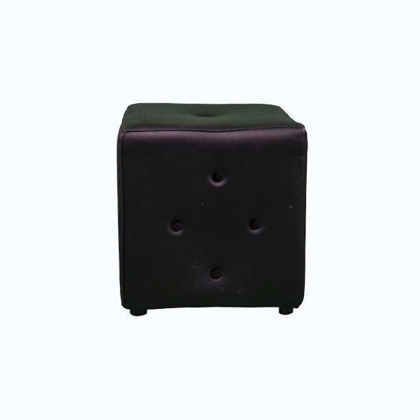 Puff Capitoneado negro