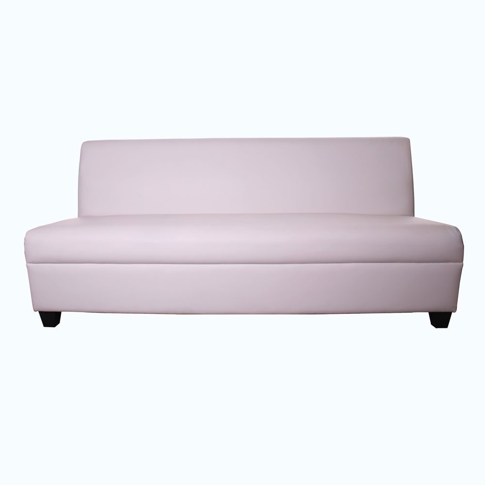 Butaca Blanca 2 plazas sin brazos